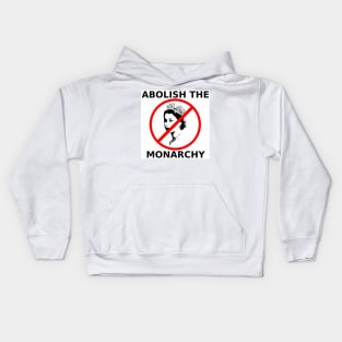 Abolish the Monarchy Kids Hoodie